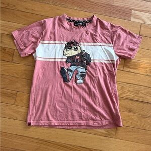 Pink Graphic T-Shirt with Looney Tunes Cartoon Character